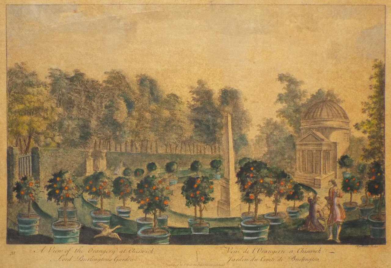 Print - A View of the Orangery at Chiswick. Lord Burlington's Garden.